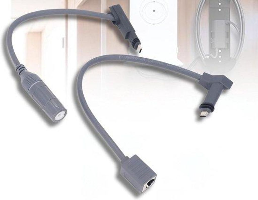 Gummibesatz-RJ45-Netzwerkadapter 24AWG mit weiblichem Kupferkabelanschluss - Einsteckmodell für schnelles 1200-Mbps-Gebäudedatenübertragung.