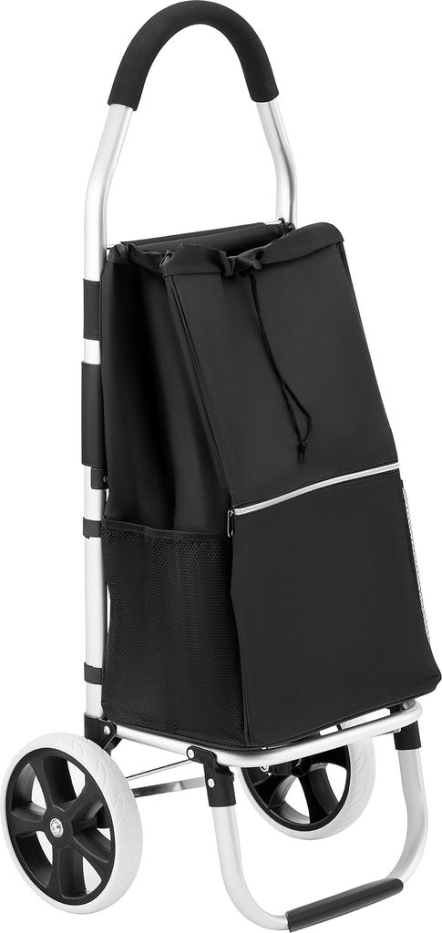 SEVICO Einkaufswagen Trolley Einkaufs Trolley Trolli Korb Einkaufsroller Klappbar Tasche Einkaufstasche Roller Schwarz F343