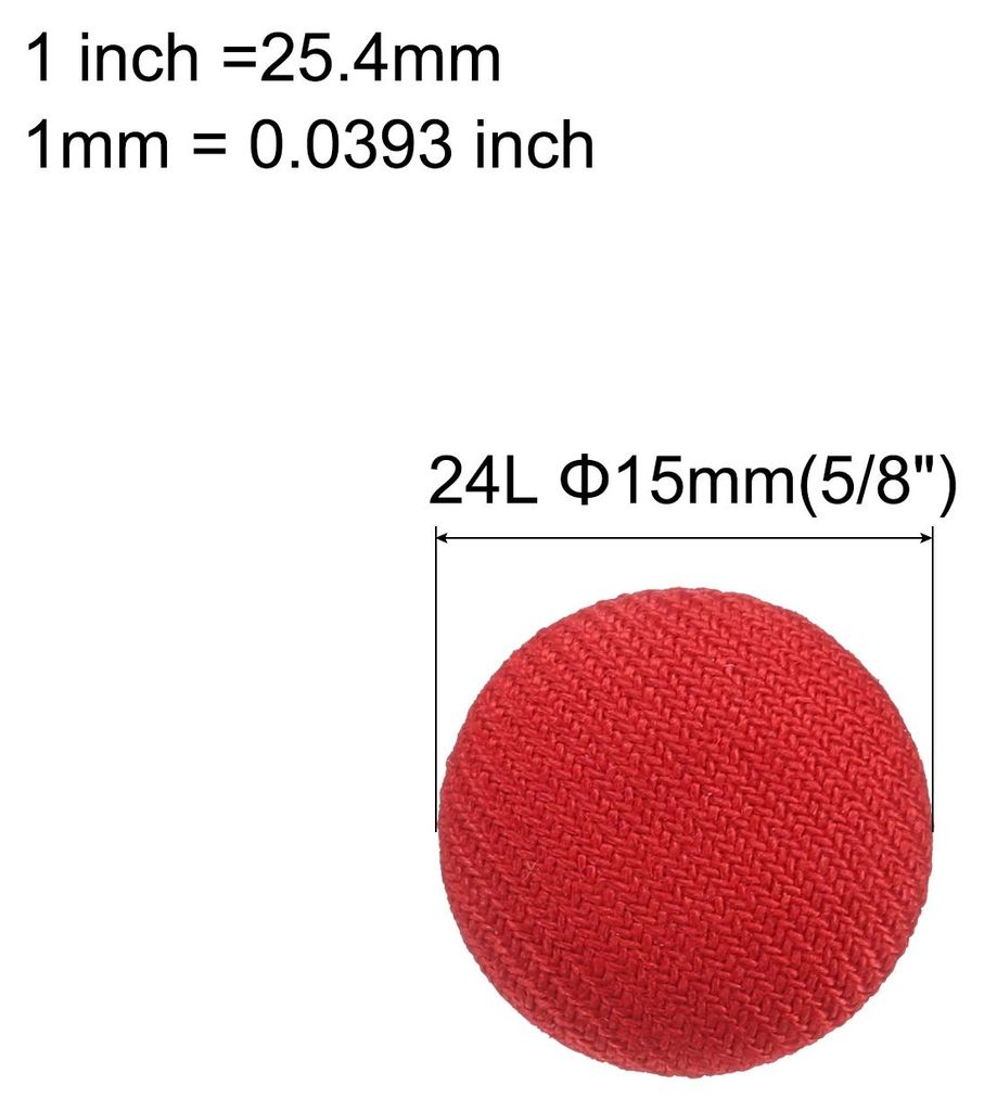 30 Stš¹ck 15 mm Kn?pfe Rot mit Stoffš¹berzug, Vintage Stoffkn?pfe Bezogen N?hkn?pfe Runde Bastelkn?pfe Metallschaft fš¹r Mantel Jacke Anzš¹...