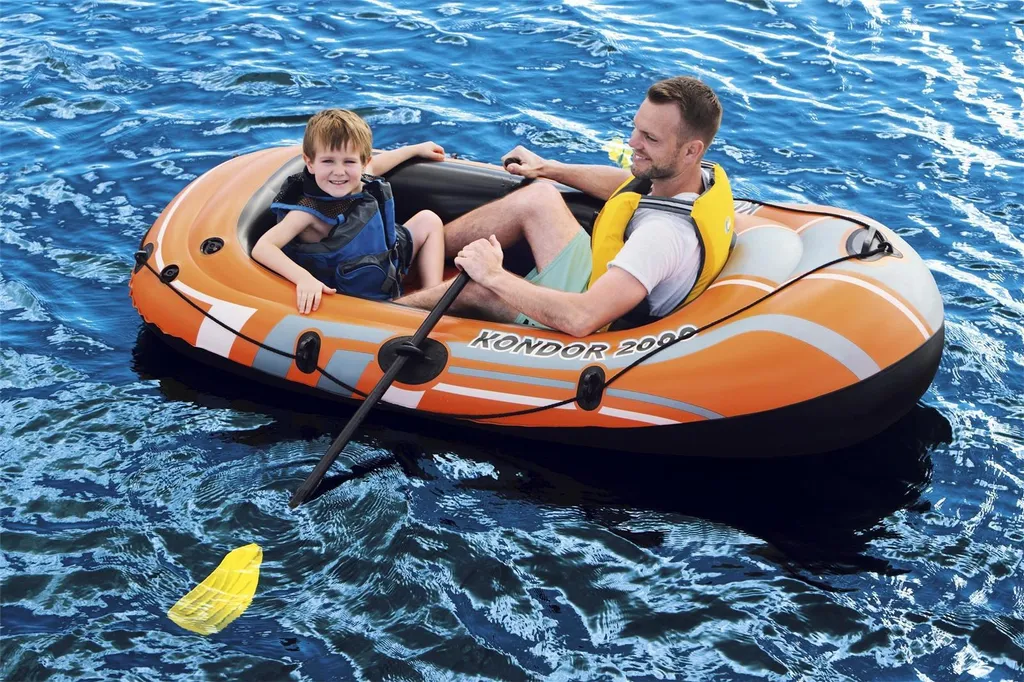 Bateau de plage pour lac et mer Bestway Hydro-Force Raft Set 61062 - 41