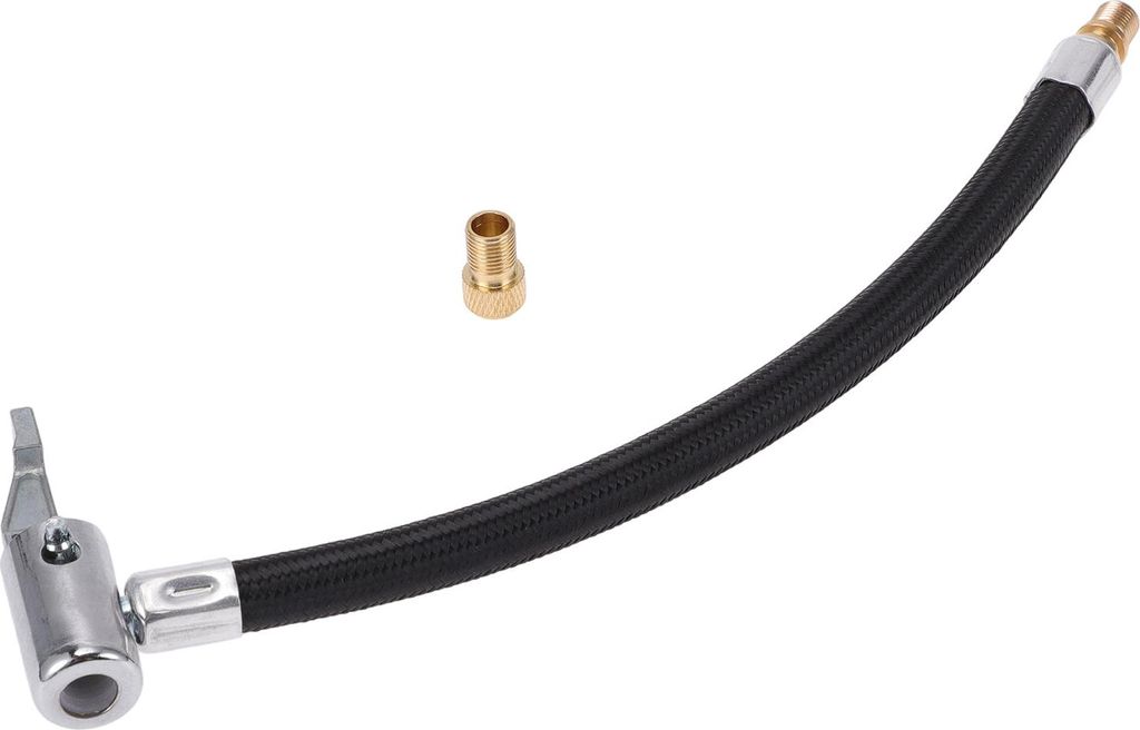 Reifenfüller-Verlängerungsrohr 9,06 Zoll M8x0,8 15,5 mm OD für Auto Motorrad Fahrrad Luftpumpe Verlängerungsschlauch Adapter Reifenventil mit A...