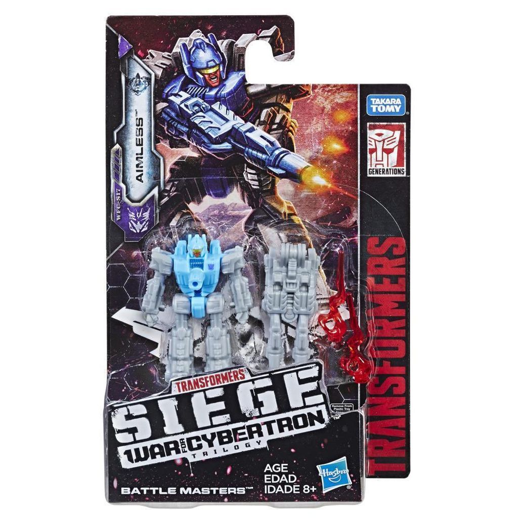 A Transformers toy packaged for retail.