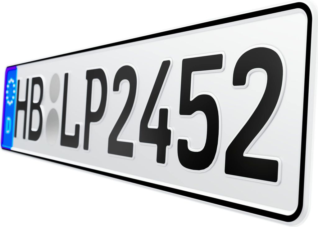 1 Stück 52x11cm Kennzeichen Wunkschkennzeichen DIN- PKW LKW Produktbild 11