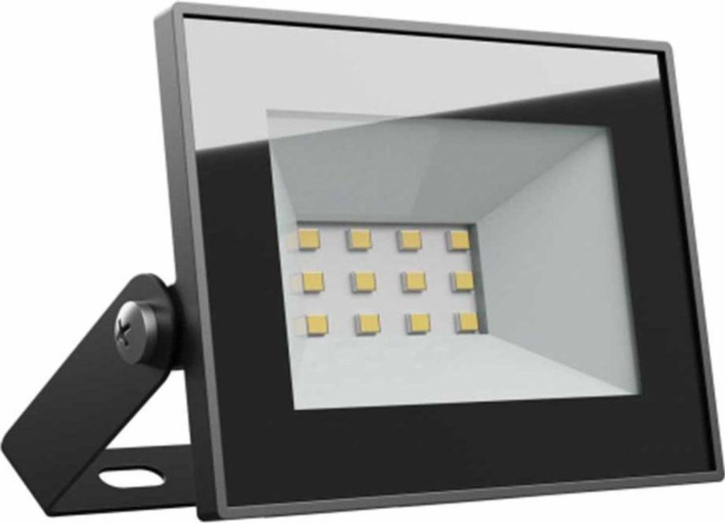 Spectrum LED NOCTIS LUX 4 Fluter 10W Strahler 750lm schwarz 100° 230V IP65 IK07 Kaltweiß 6000K