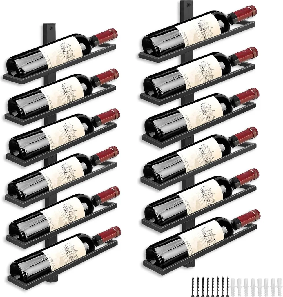 Optimisez votre espace avec ce casier à vin suspendu 12 bouteilles métal