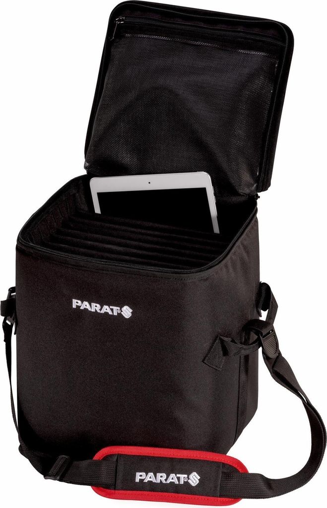PARAT PARAPROJECT TB10 - Tasche für 10 Tablets - Nylon, Meshgewebe - Schwarz - bis zu 32,8 cm (bis zu 12.9")