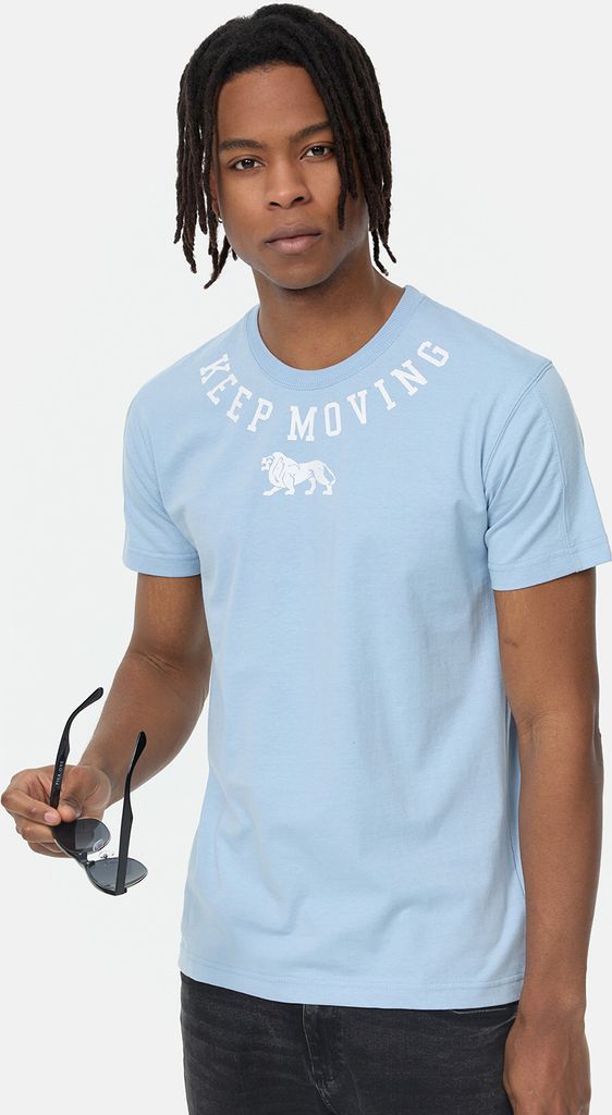 Herren T-Shirt normale Passform ARDULLIE Blue/Beige S Lonsdale
