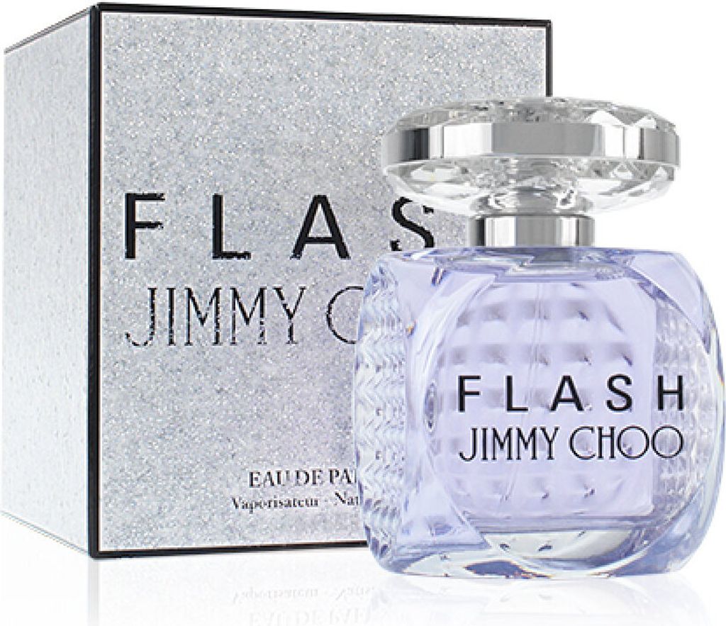 A perfume bottle and its box are displayed against a white background.