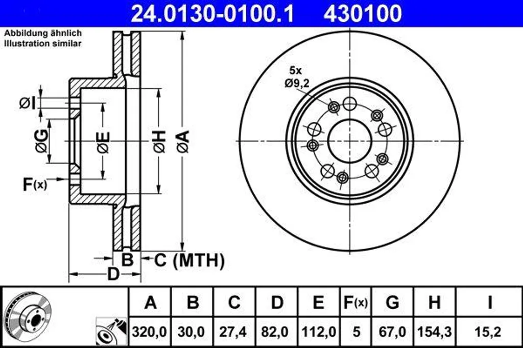 Disque de frein ATE 1404211012 : fini les vibrations sur Classe S
