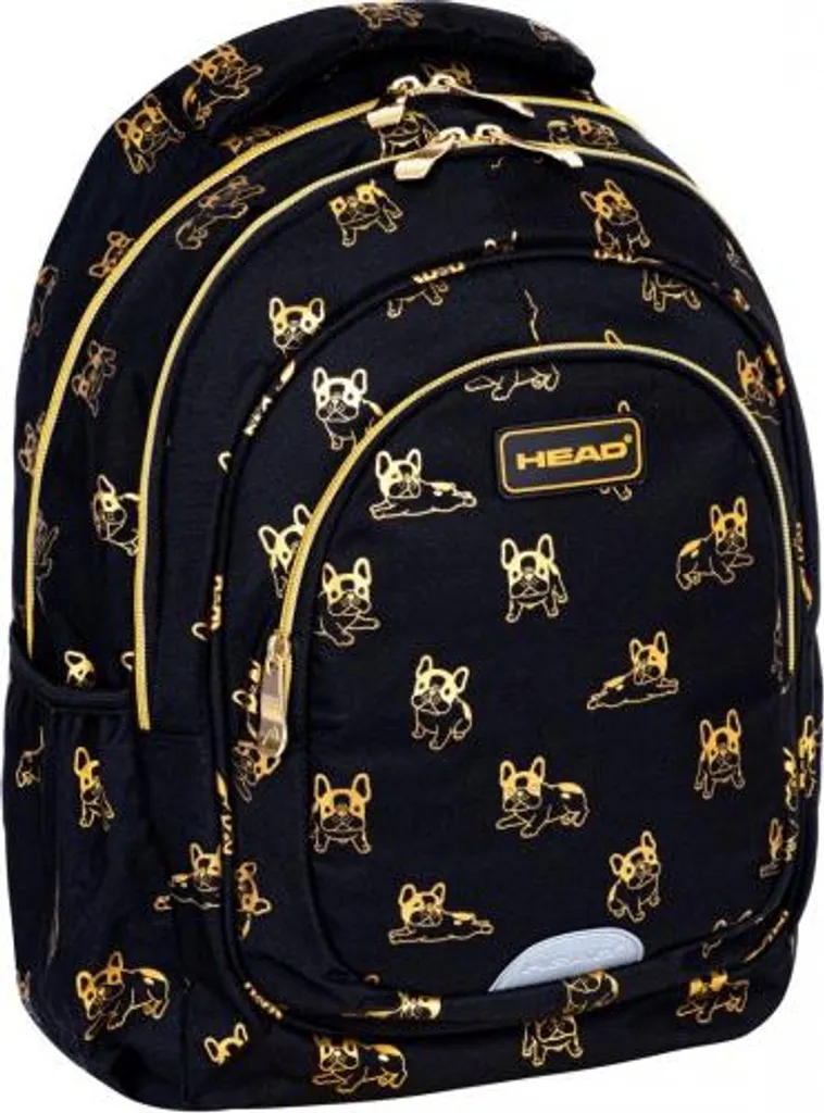 Sac d'école multi-compartiments Astra Golden Frenchie pour enfant