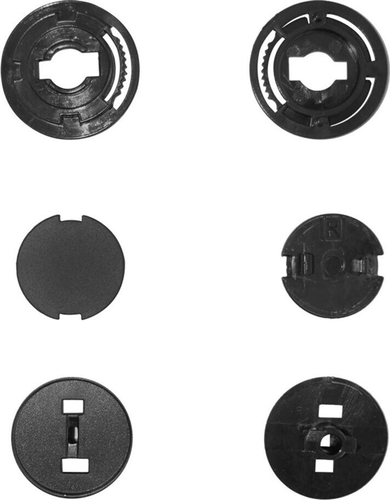 Schwarzes Visier-Montageset für SKA-P 2MH POD Jet-Helm