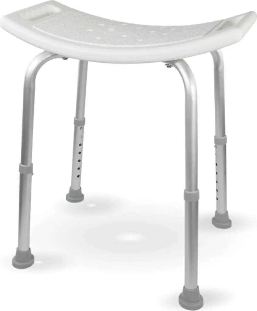 Mobiclinic San Fermín : Tabouret de douche en aluminium avec accoudoirs