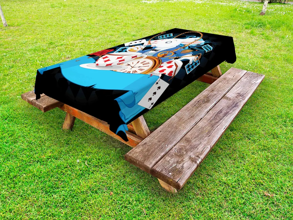 Tovaglia da Picnic e Giardino Alice Wonderland 145x265 cm ABAKUHAUS