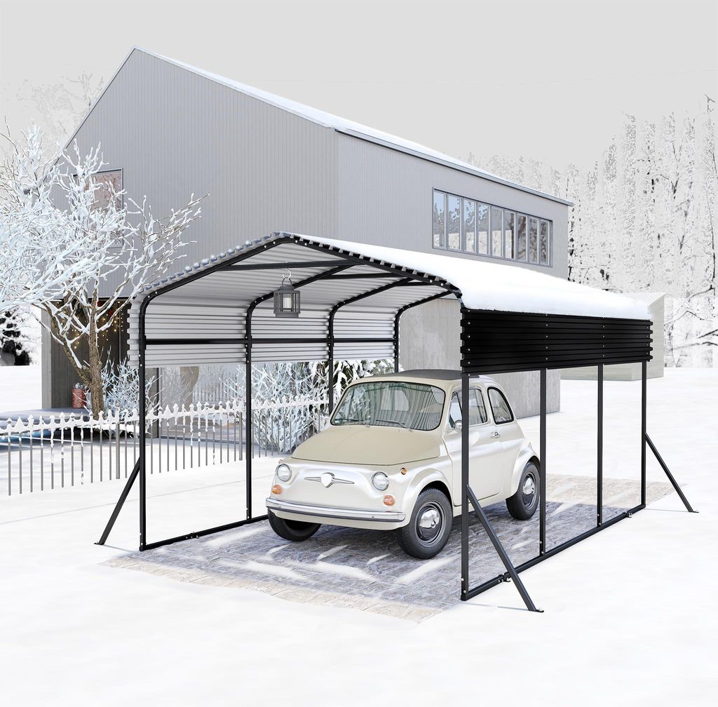 YARDIN Outdoor-Autozelt-Garage | 10 x 15FT | Metall-Carport