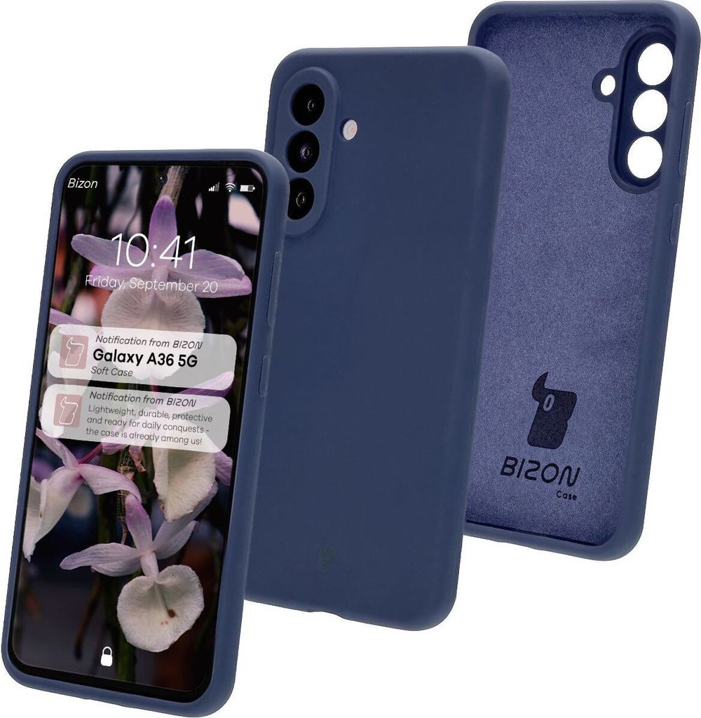 Bizon Soft Case Samsung Galaxy A36 5G dunkelblau