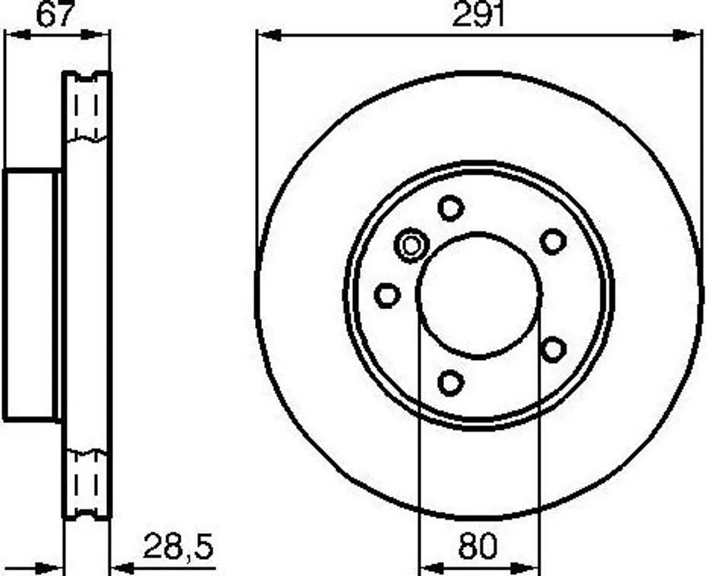 Disque de Frein BOSCH 0 986 478 691 pour Jaguar XJ XJ40 X300 et X330
