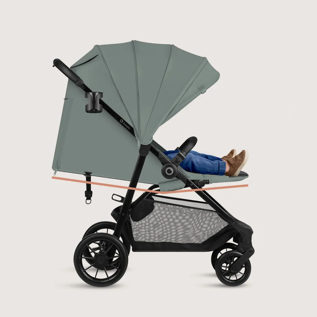 Poussette Bébé Confortable Lionelo Emerald : Finies les Siestes Courtes - Vert