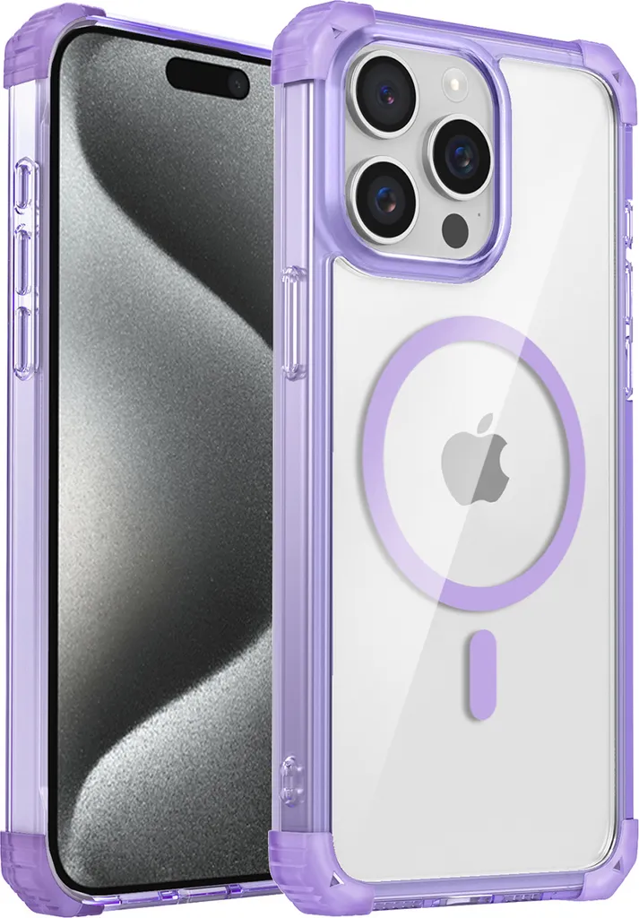 Custodia Protettiva iPhone 14 Pro Max - MagSafe Viola per Famiglie
