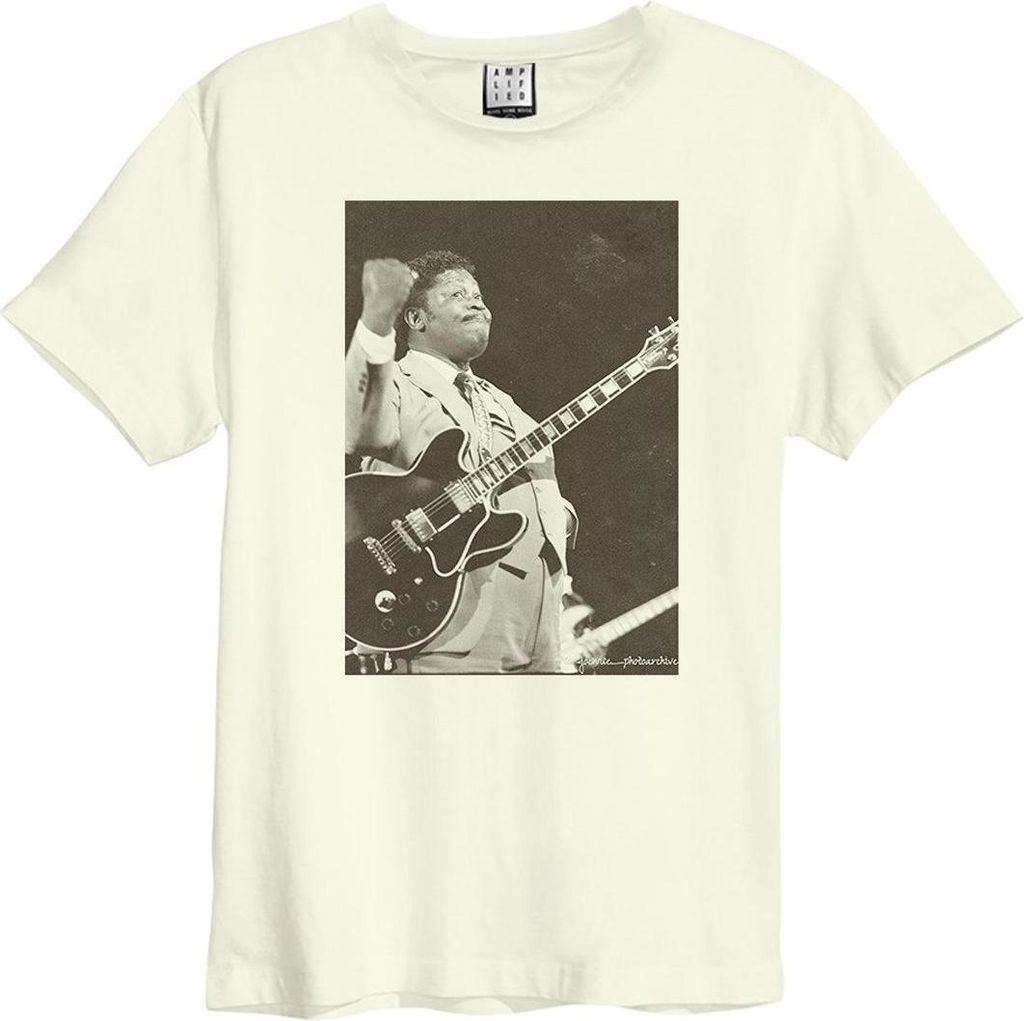 Amplified - "BB King" T-Shirt für Herren/Damen Uni GD3404 (3XL) (Weiß)