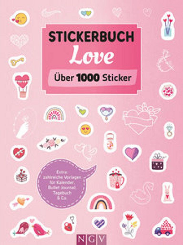 Stickerbuch Love  I Über 1000 Sticker Immagine del prodotto 