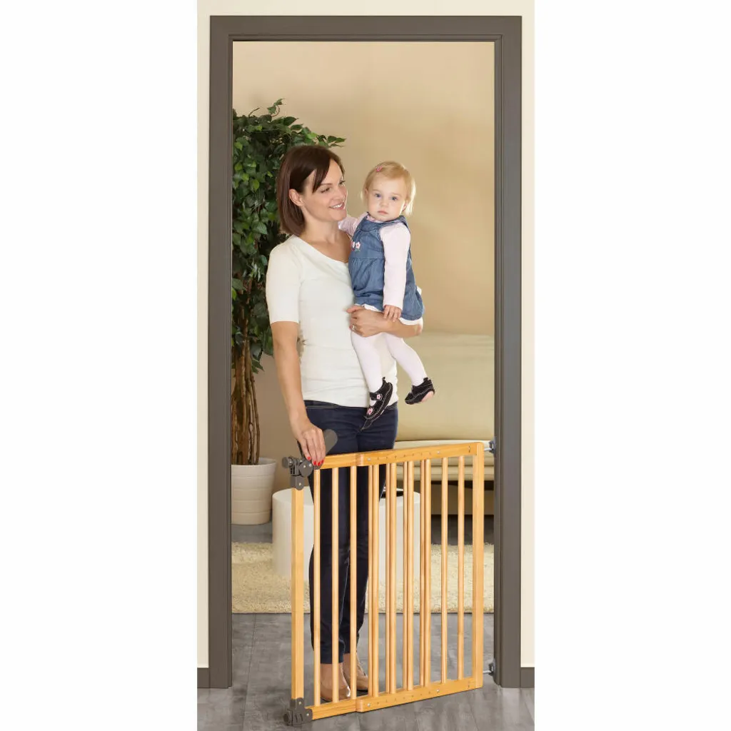 Barrière de sécurité à visser ou serrer Reer Basic, bois naturel - 3