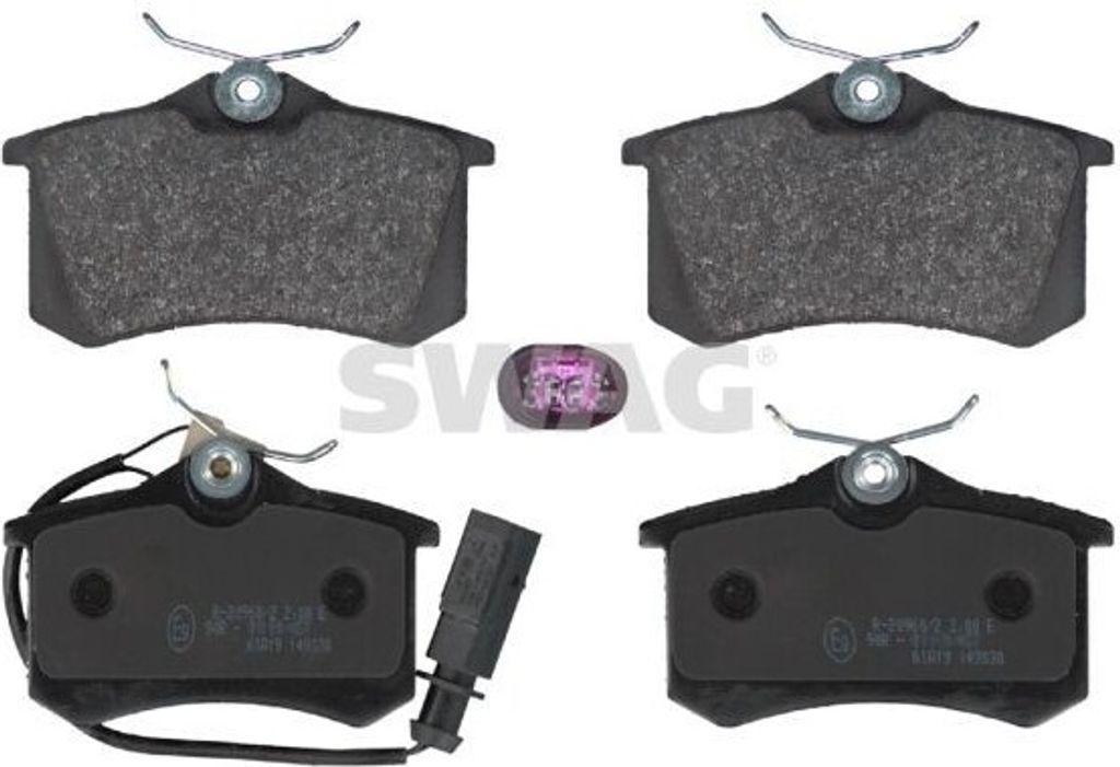 SWAG Bremsbeläge Satz Hinten Bremsklötze für VW SHARAN (7M8, 7M9, 7M6) 50 91 6394