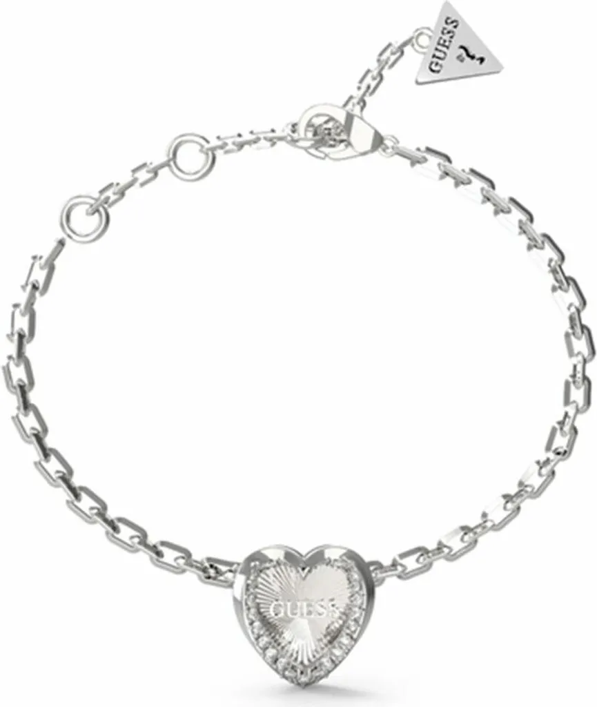 Bracelet romantique cœur Mon Amour, cadeau en acier idéal - 14,5 cm