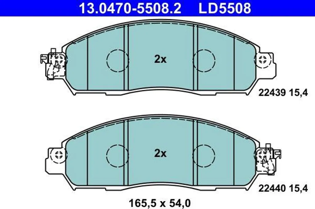 Kit de Freinage ATE Haute Résistance avec Garnitures OE D10605TA0A