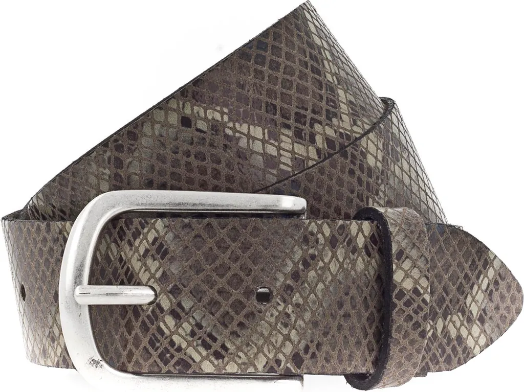 Cintura Vanzetti 35mm Pelle Animal Scouting W110 Olive Multicolor