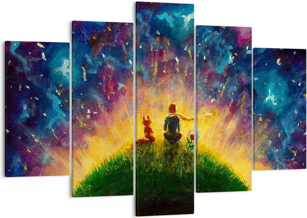 Bild auf Leinwand - Leinwandbild - Mann Natur - 150x100cm - Wand Bild - Wanddeko - Wandbilder - Leinwanddruck - Bilder - Kunstdruck - Wanddekoratio...