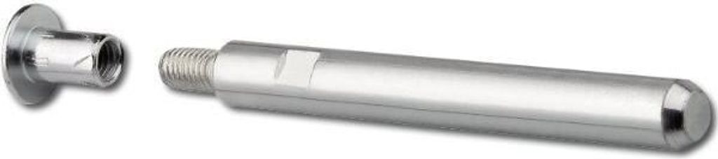 Tablarträger M8, Tablarstärke 22 mm, Bohrtiefe 102 mm, Stahl glanzverzinkt