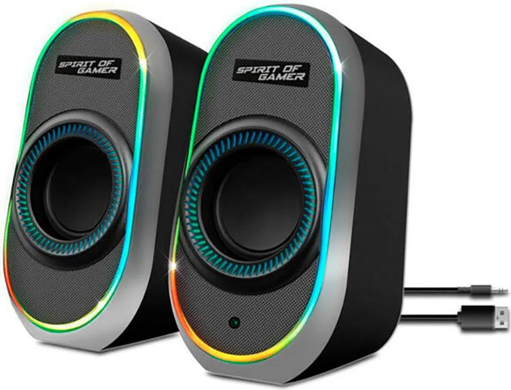 Haut-parleur Spirit Of Gamer 2.0 Fanatic 500 pour PC et Gaming Noir