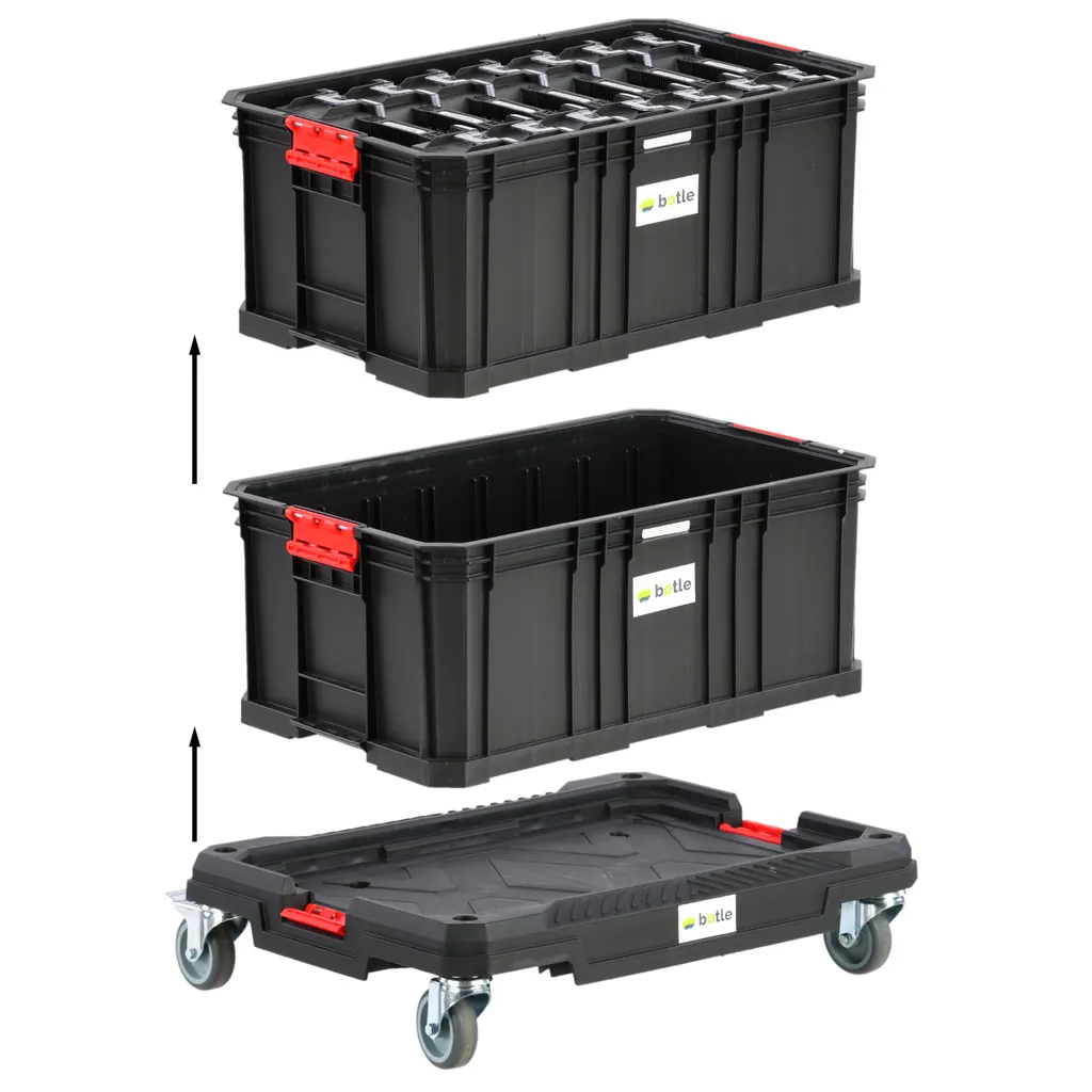 Solution de transport pour boîte à outils modulaire série de base noir