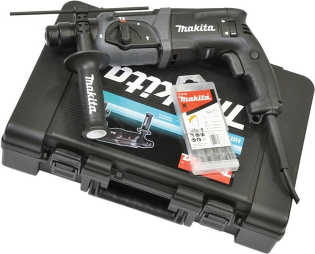 Makita HR2470BX40, SDS Plus, Schwarz, Grau, 2,4 cm, 1100 Produktbild 
