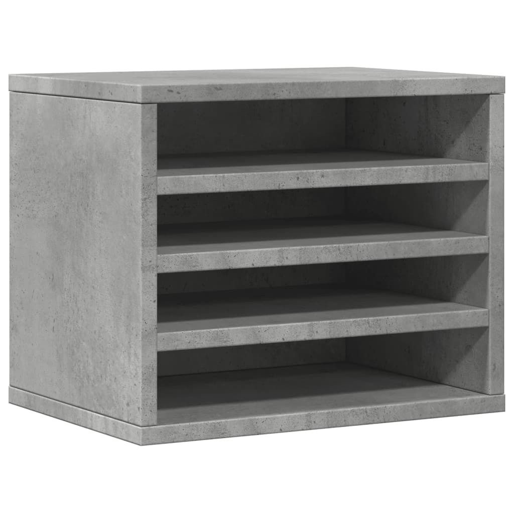 vidaXL Stolový organizér betónová sivá 36x26x29,5 cm Obrázok produktu 