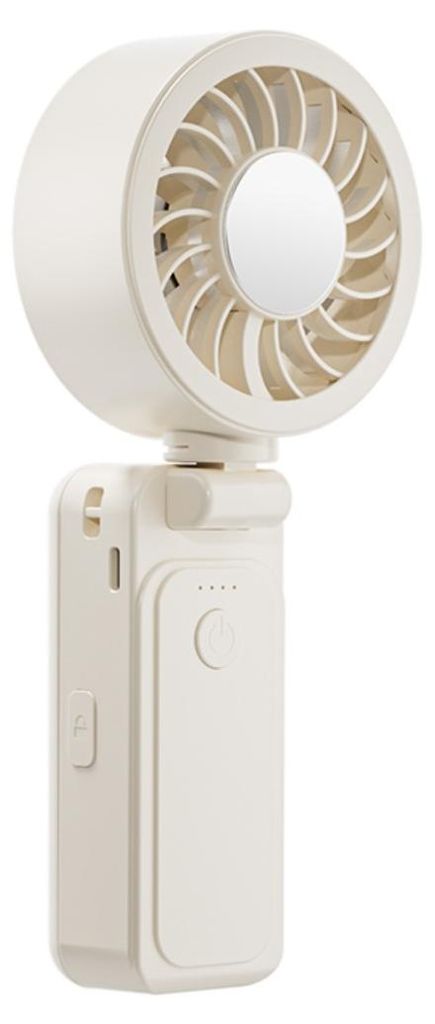 INF Thermoelektrischer tragbarer Ventilator ABS 19.2x8x4.9cm für Sonnenschirm Weiß