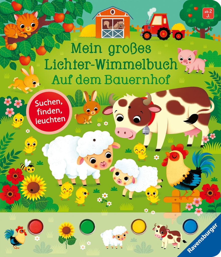 Mein großes Lichter-Wimmelbuch: Auf dem Bauernhof Produktbild 