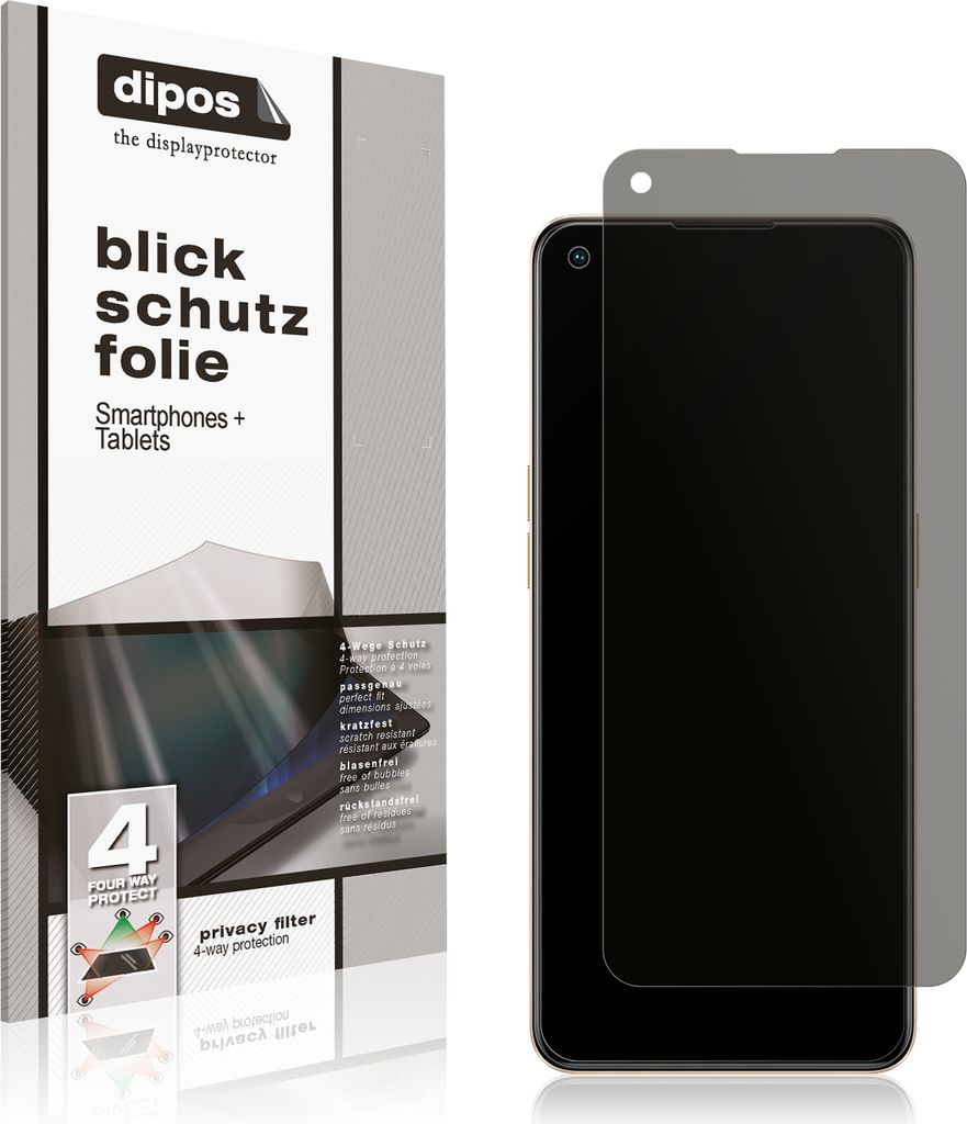 Blickschutzfolie für Oppo F21 Pro matt Schutzfolie Folie Display Schutz dipos