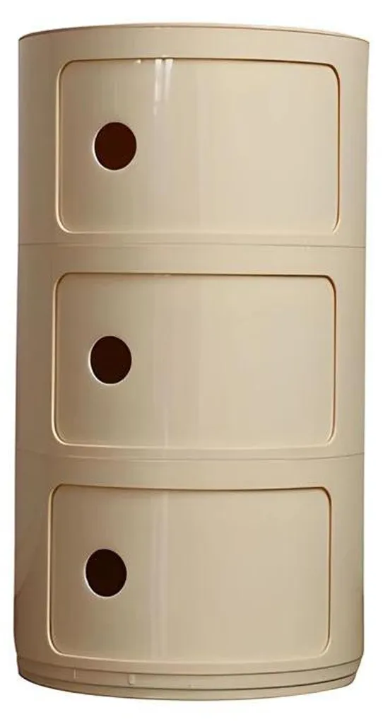 Table de chevet à 3 étages, rangement vertical compact de 58 x 32 cm