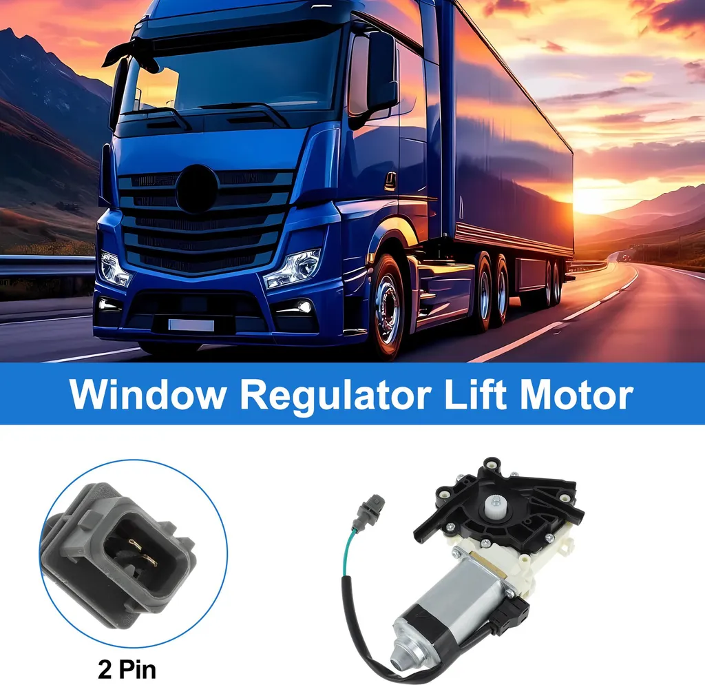 Moteur Lève-Vitre 2 Pins pour Mercedes Atego A9737200446 Avant Droit