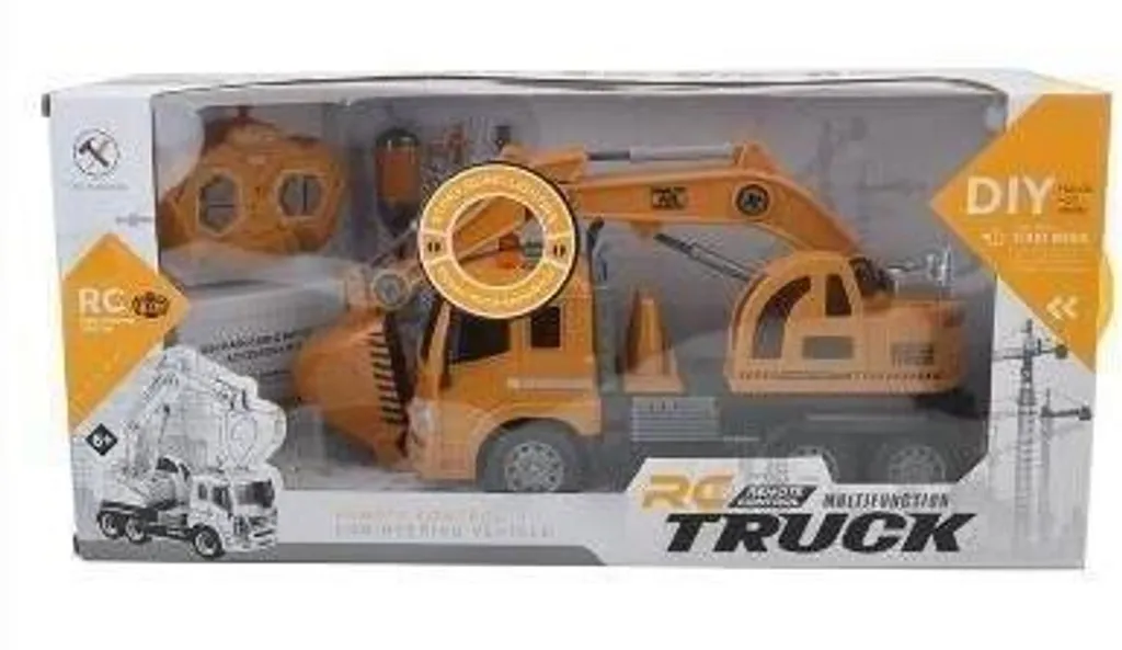 Pelle de Chantier RC Huina 1550 - Pelleteuse Télécommandée 15 Canaux