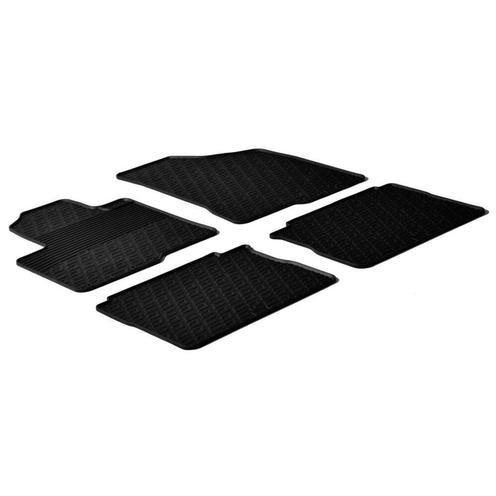 Maßgeschneiderte Gummifußmatten-Set für Hyundai Santa Fe 03/06>09/12 Schwarz