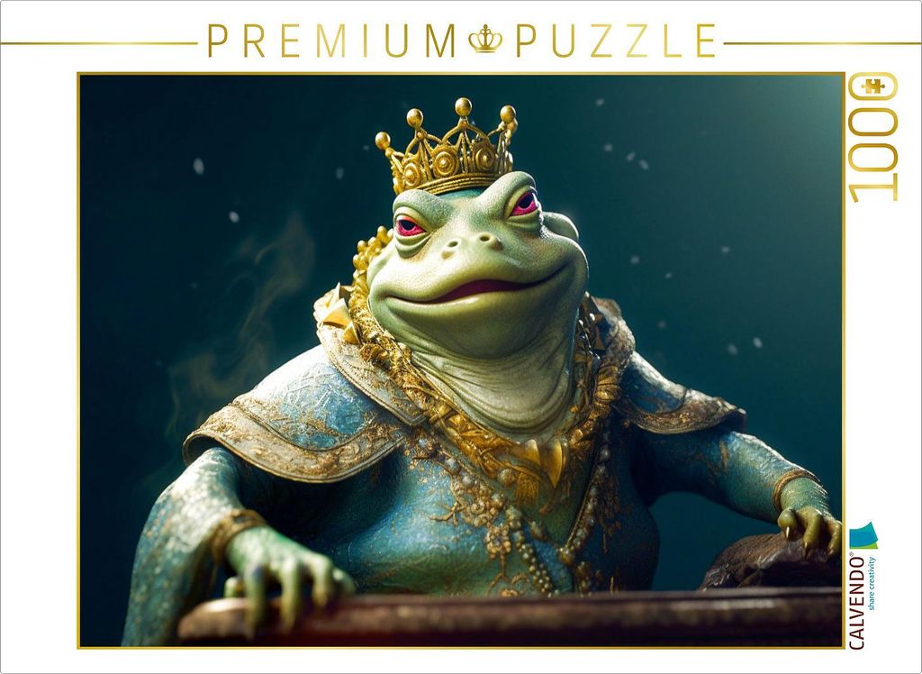 CALVENDO Puzzle Der Froschkönig | 1000 Teile Lege-Größe Produktbild 