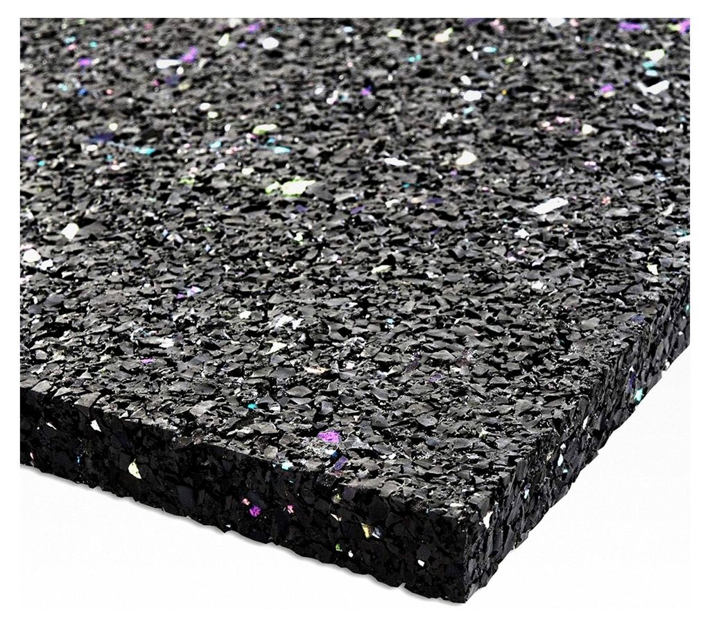 3X Antivibrationsmatte 60 x 60 cm, 5 mm dick - zuschneidbare Antivibrationsunterlage für Waschmaschine und Trockner, Gummiunterlage