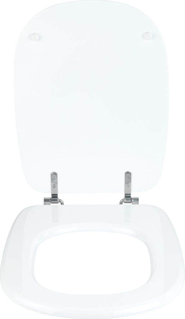 WENKO WC-Sitz Sianna, Toiletten-Sitz aus MDF passend für die Keramiken Ideal Standard Tesi, Roca Dama, sowie viele handelsübliche Keramiken, rost...