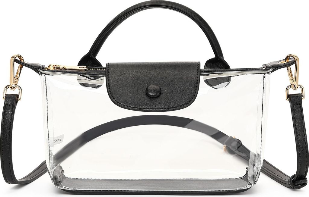 INF Transparente PVC Handtasche: Schultertasche, Produktbild 