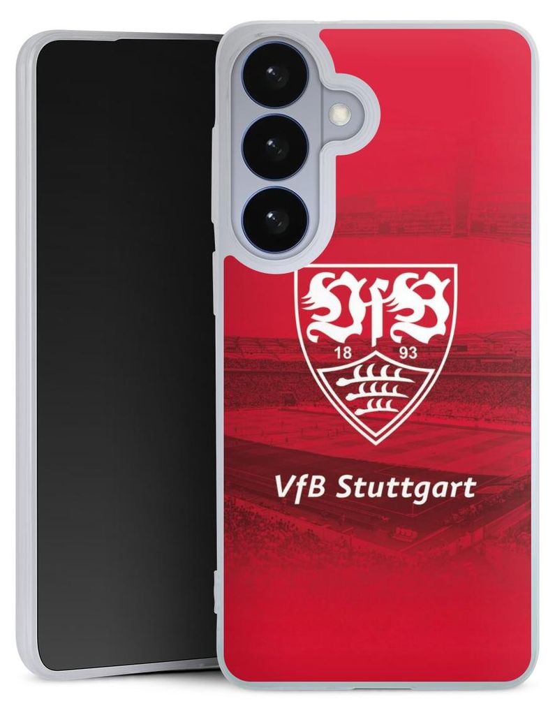 DeinDesign Slim Hülle für Samsung Galaxy S26 Silikon Case Ultra Dünn Handyhülle Offizielles Lizenzprodukt Stadion VfB Stuttgart