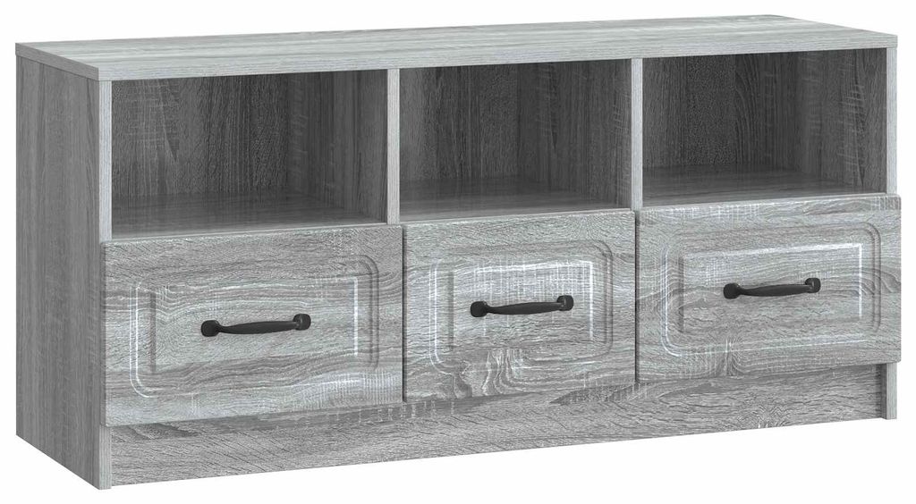 vidaXL TV-Schränk Graues Sonoma 102 x 34,5 x 47 cm Holzwerkstoff