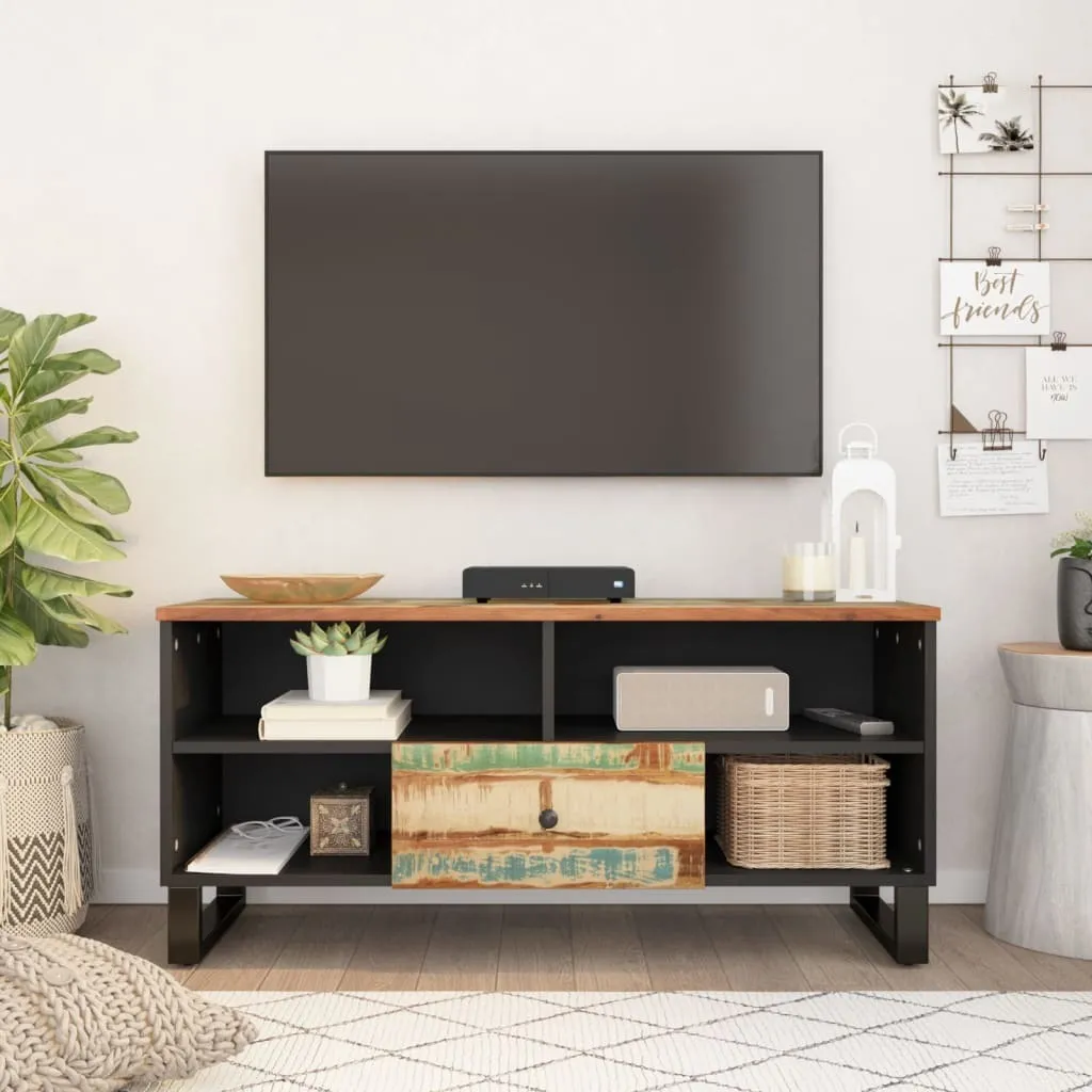 Mobile TV Eco-Sostenibile 100x33x46 cm in Legno di Recupero