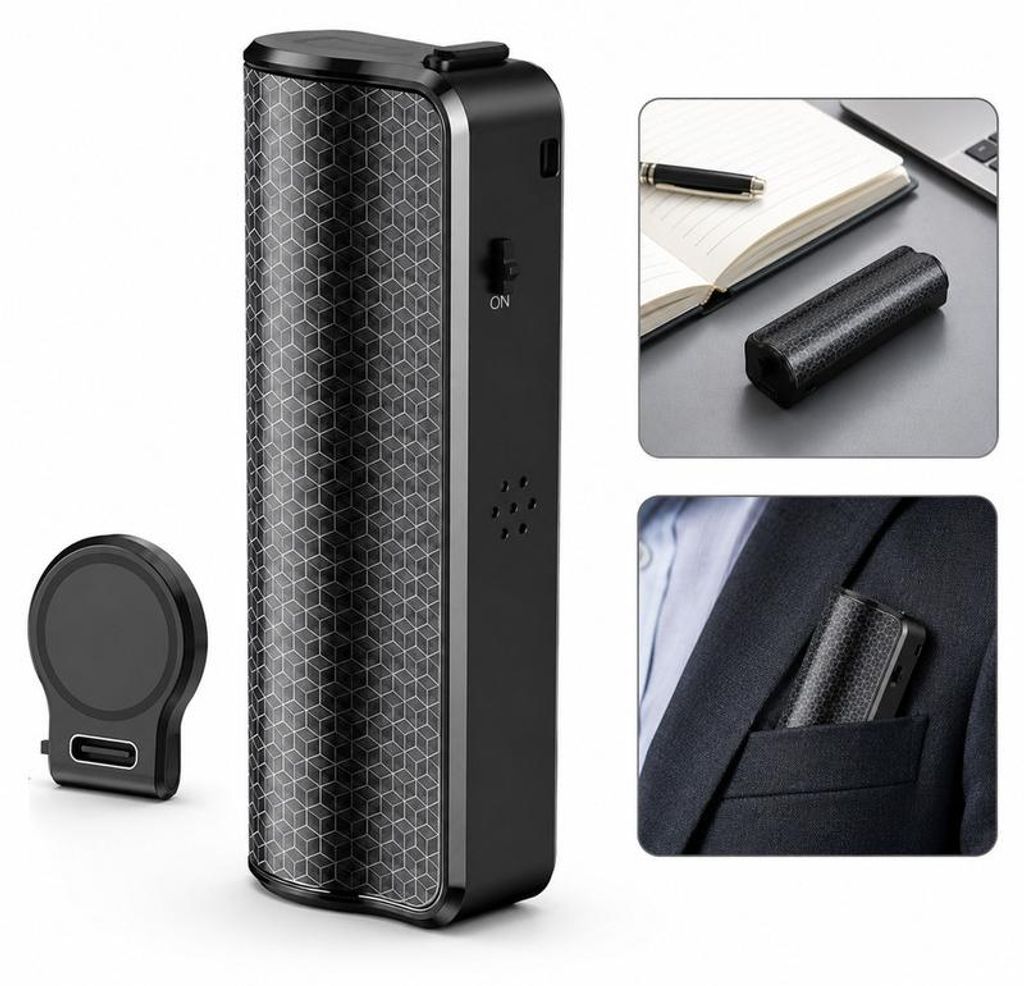 Magnet Diktiergerät Mini, 30 Tage Aufnahmegerät, Voice Produktbild 